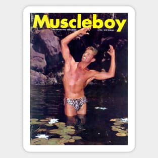 MUSCLEBOY - Vintage Physique Muscle Male Model Magazine Cover Sticker